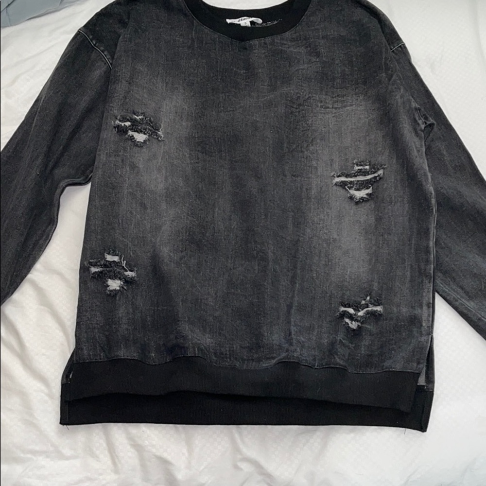 Small distressed sweatshirt